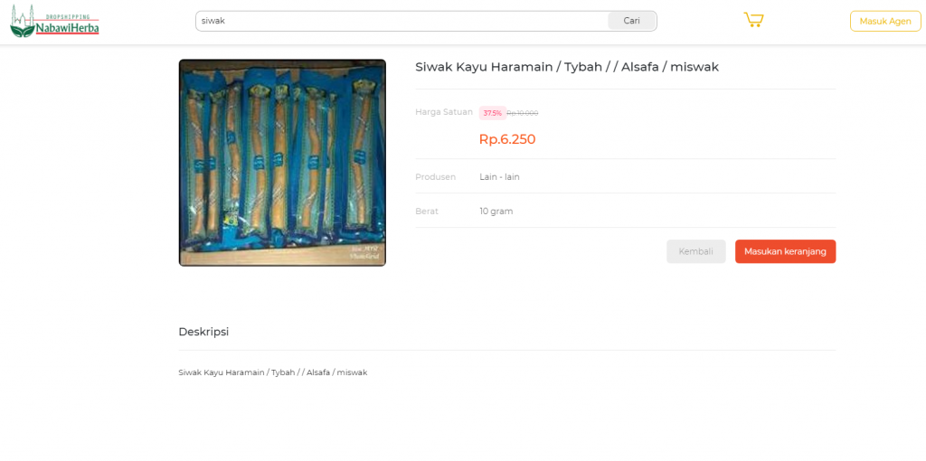 Distributor Siwak. Siwak kayu asli